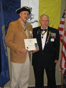James Hoke is awarded the Meritorious Service Medal