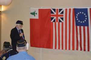 Member Merle Rudebusch gave a talk about the history of the US Flag